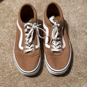 Vans Men's Tan Canvas Sneakers
